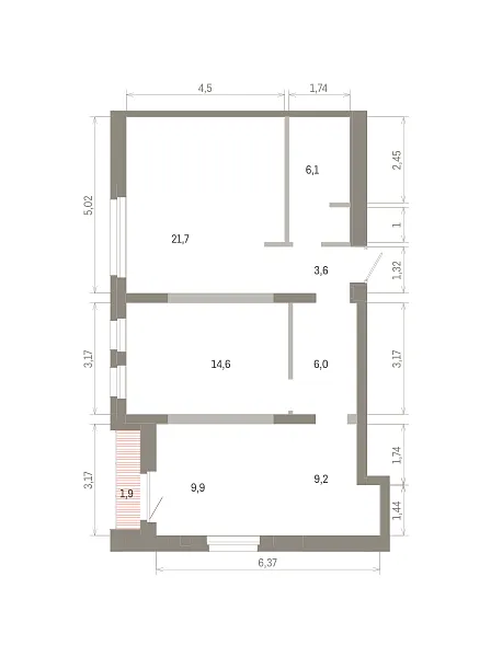Количество комнат: 2,  73.08 кв.м.