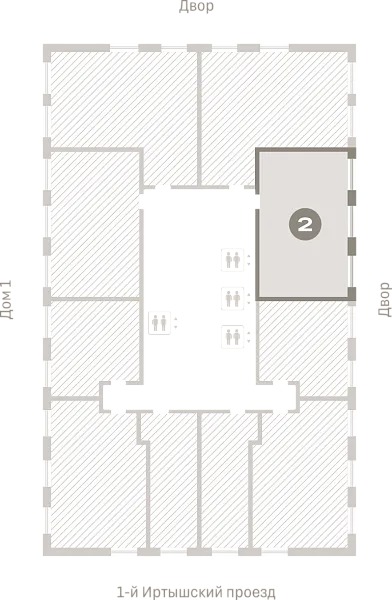 Количество комнат: 2,  58.5 кв.м.