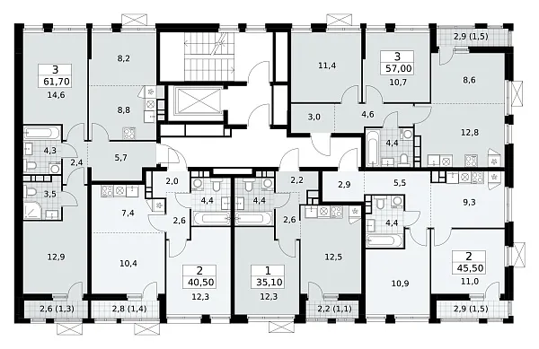 Количество комнат: 1,  35.1 кв.м.