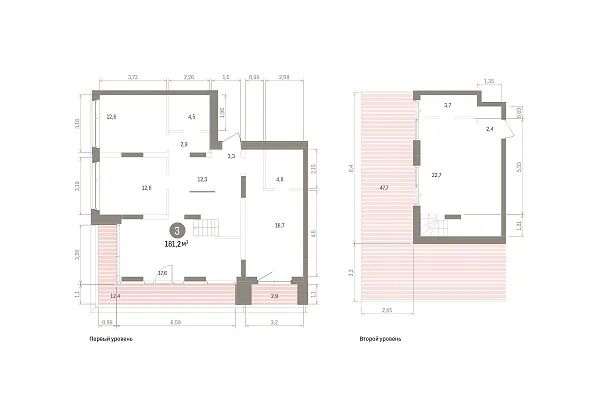 Количество комнат: 3,  181.2 кв.м.