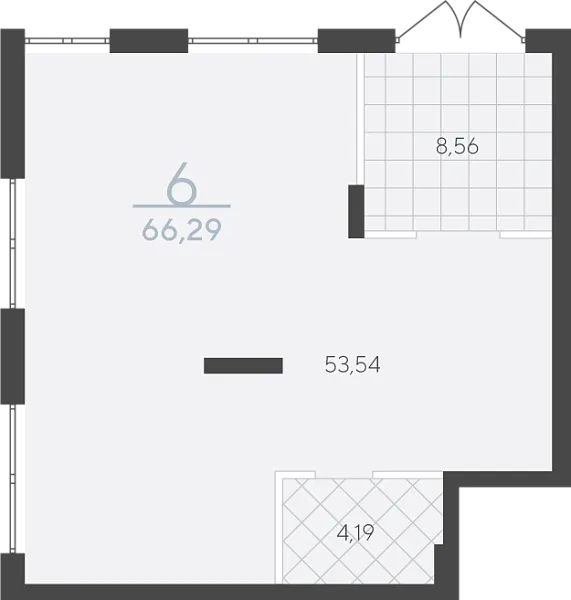 Офисные помещения, 66 кв.м., Сергея Свиридова, 15