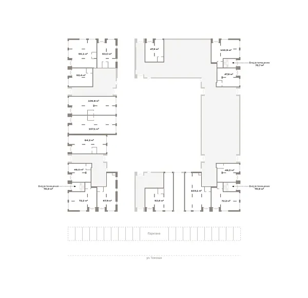 Торговые помещения, 52 кв.м.