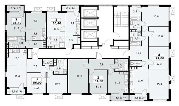 Количество комнат: 1,  30.4 кв.м.