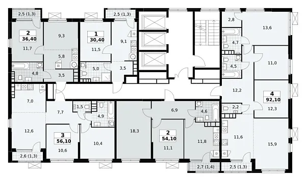 Количество комнат: 1,  30.4 кв.м.