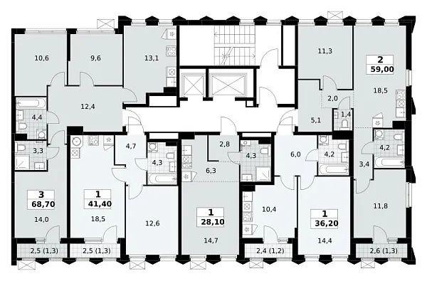 Количество комнат: 1,  28.1 кв.м.