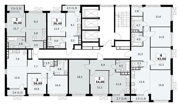 Количество комнат: 1,  30.4 кв.м.