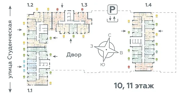 Количество комнат: 1,  43.73 кв.м.