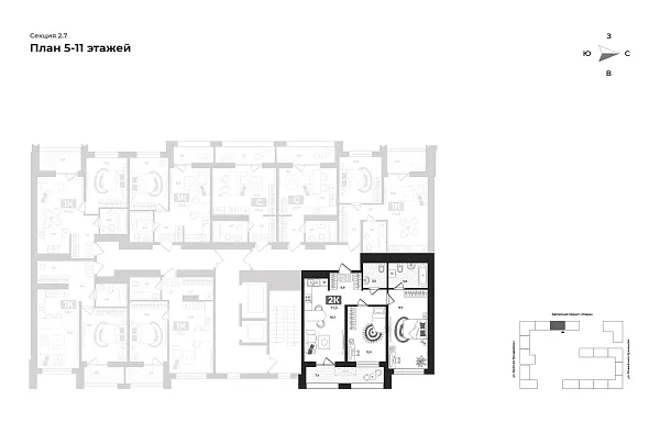 Количество комнат: 2,  70.9 кв.м.