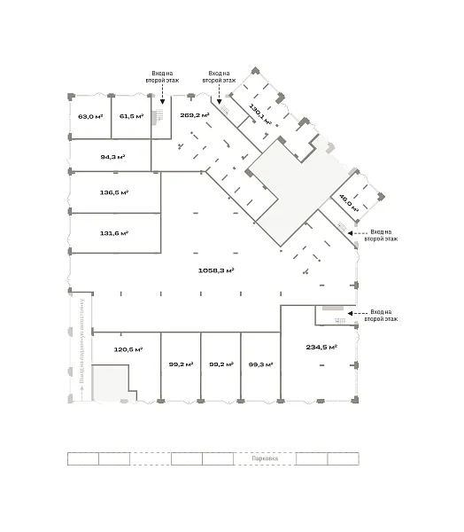 Торговые помещения, 94 кв.м.