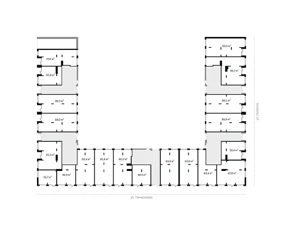 Торговые помещения, 77 кв.м.
