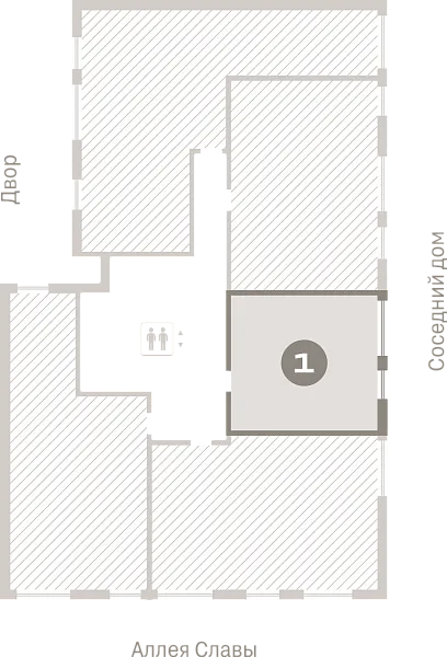 Количество комнат: 1,  44.87 кв.м.