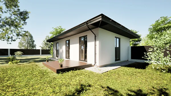 Коттедж, 63 кв.м.,  (участок 25)