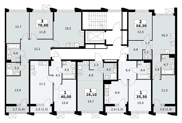 Количество комнат: 1,  28.1 кв.м.