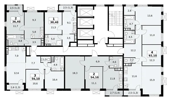 Количество комнат: 1,  30.4 кв.м.