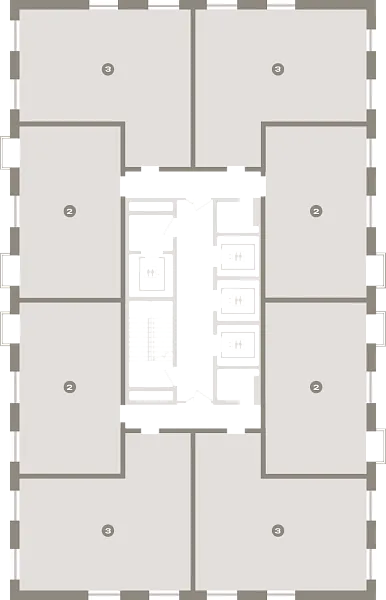 Количество комнат: 2,  56.8 кв.м.