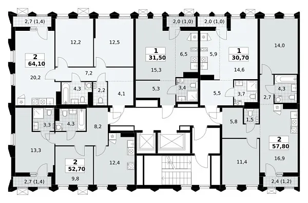 Количество комнат: 1,  31.5 кв.м.
