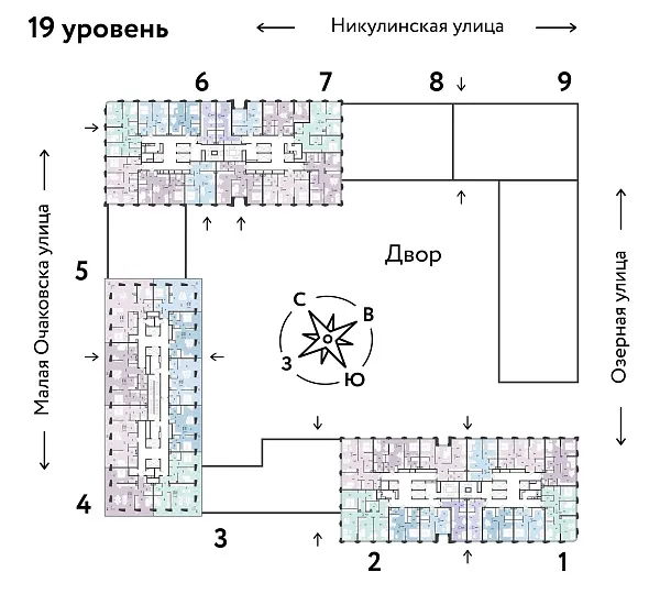 Количество комнат: 2,  58.6 кв.м.