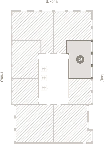 Количество комнат: 2,  57.4 кв.м.