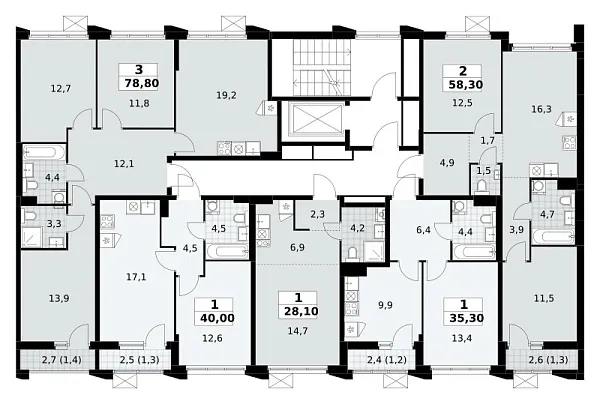 Количество комнат: 1,  28.1 кв.м.