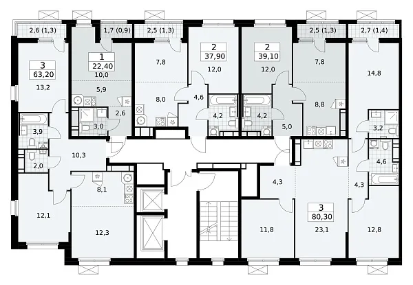 Количество комнат: 1,  22.4 кв.м.