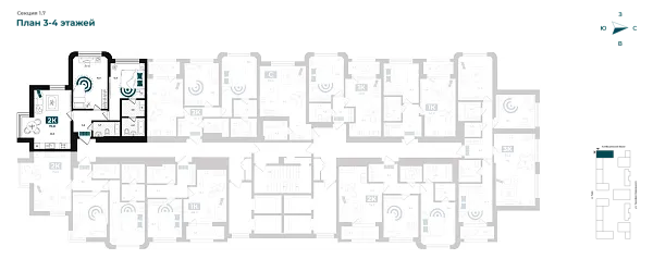 Количество комнат: 2,  70.8 кв.м.