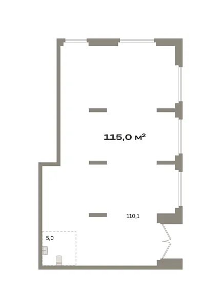 Торговые помещения, 115 кв.м., Ленинский, ул. Республики,  дом 203, корпус 3