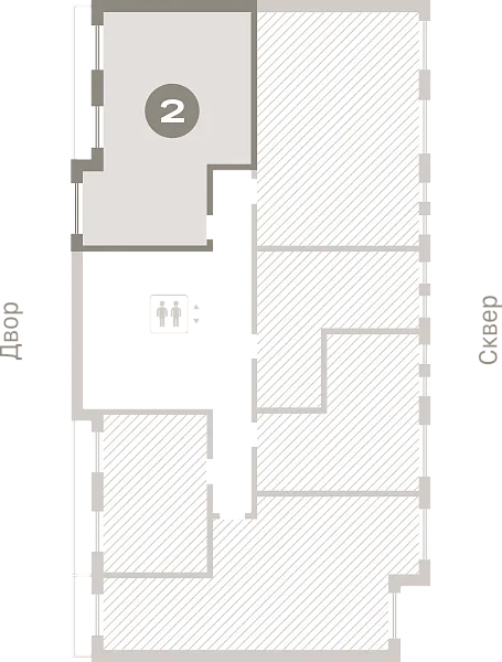 Количество комнат: 2,  58.47 кв.м.