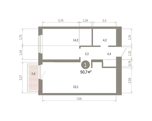 Количество комнат:,   кв.м.