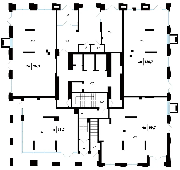 Помещения свободного назначения, 120 кв.м.