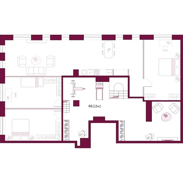 Количество комнат: 3,  230.61 кв.м.