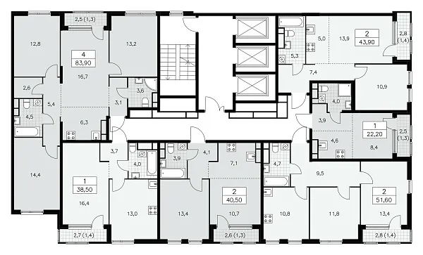 Количество комнат: 1,  22.2 кв.м.