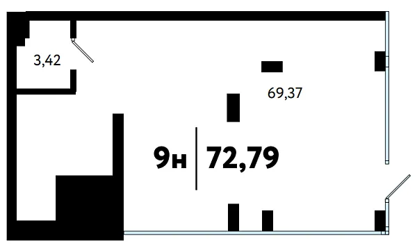 Помещения свободного назначения, 72 кв.м., Центральный, ул Малышева,  31, корпус 1