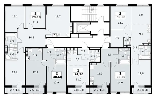 Количество комнат: 1,  36.6 кв.м.
