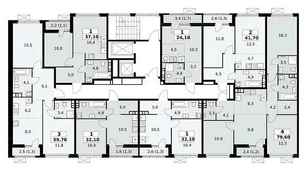 Количество комнат: 1,  24.1 кв.м.
