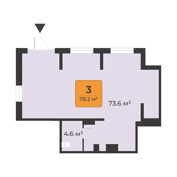 Помещения свободного назначения, 78 кв.м., Восточный район, Эльвиры Федоровой, 3