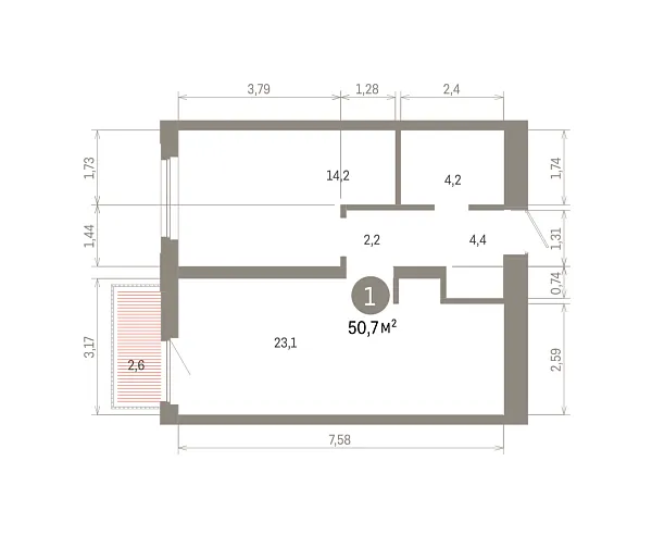 Количество комнат:,   кв.м.