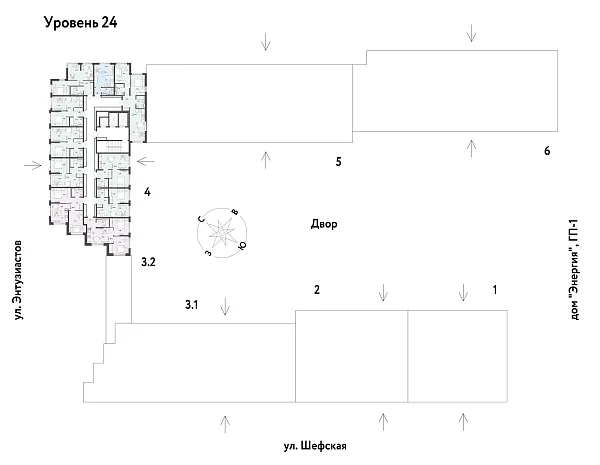 Количество комнат: Студия,  23.44 кв.м.