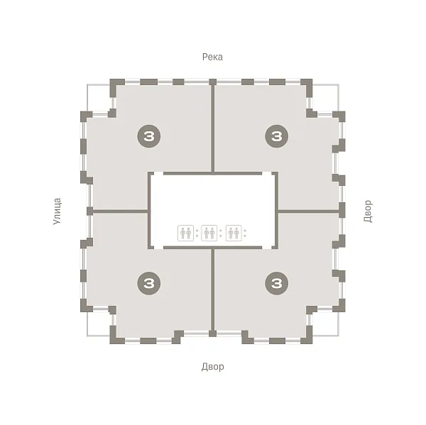 Количество комнат: 3,  143.53 кв.м.