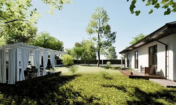 Коттедж, 83 кв.м.,  (участок 22)