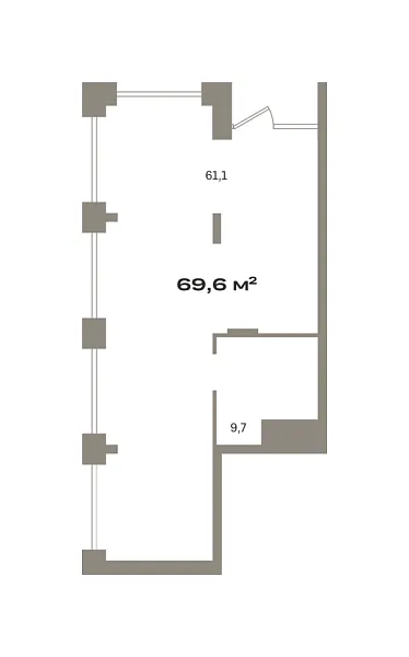 Торговые помещения, 69 кв.м., Центральный, Муравленко,  9, корпус 2