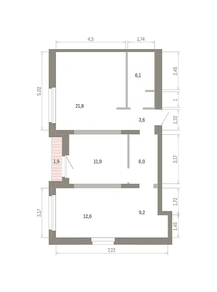 Количество комнат: 2,  73.08 кв.м.