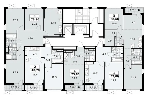 Количество комнат: 1,  23.6 кв.м.