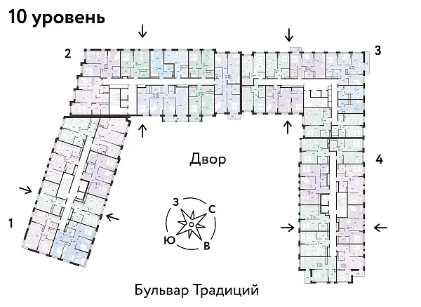 Количество комнат: 3,  61.74 кв.м.