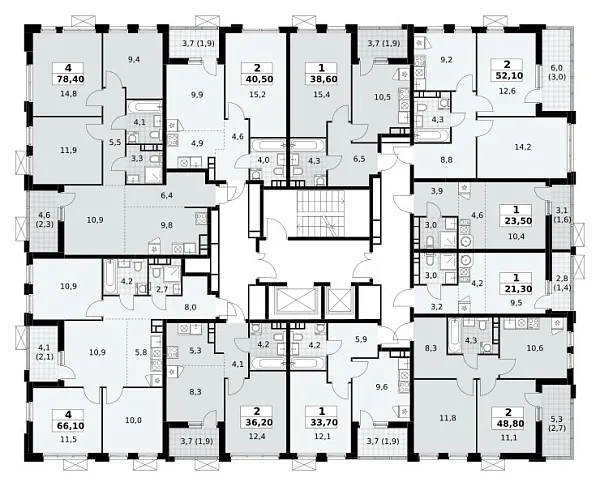 Количество комнат: 1,  33.7 кв.м.