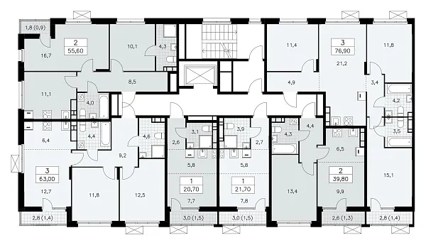 Количество комнат: 1,  21.5 кв.м.