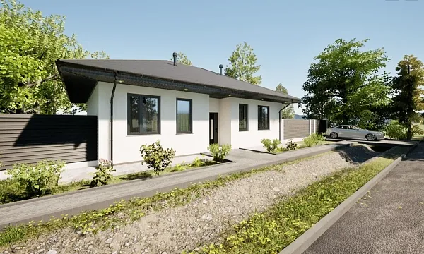 Коттедж, 83 кв.м.,  (участок 22)