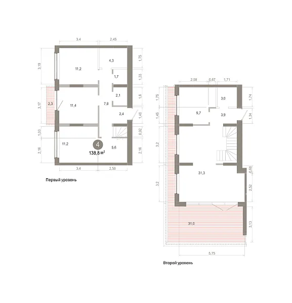 Количество комнат: 4,  138.82 кв.м.