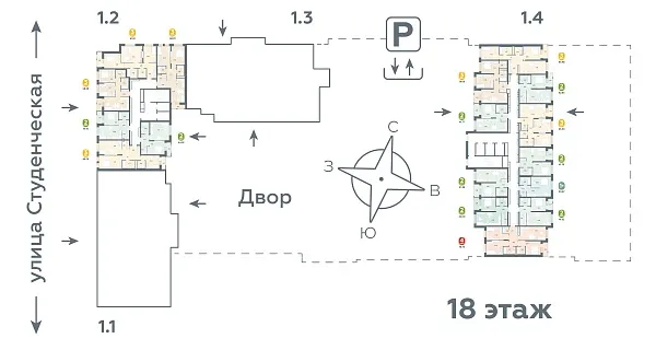 Количество комнат: 1,  41.38 кв.м.