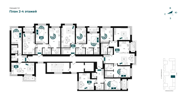Количество комнат: 2,  73.2 кв.м.