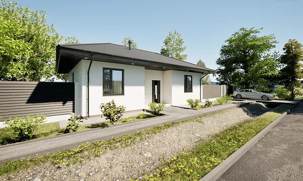 Коттедж, 74 кв.м.,  (участок 17)